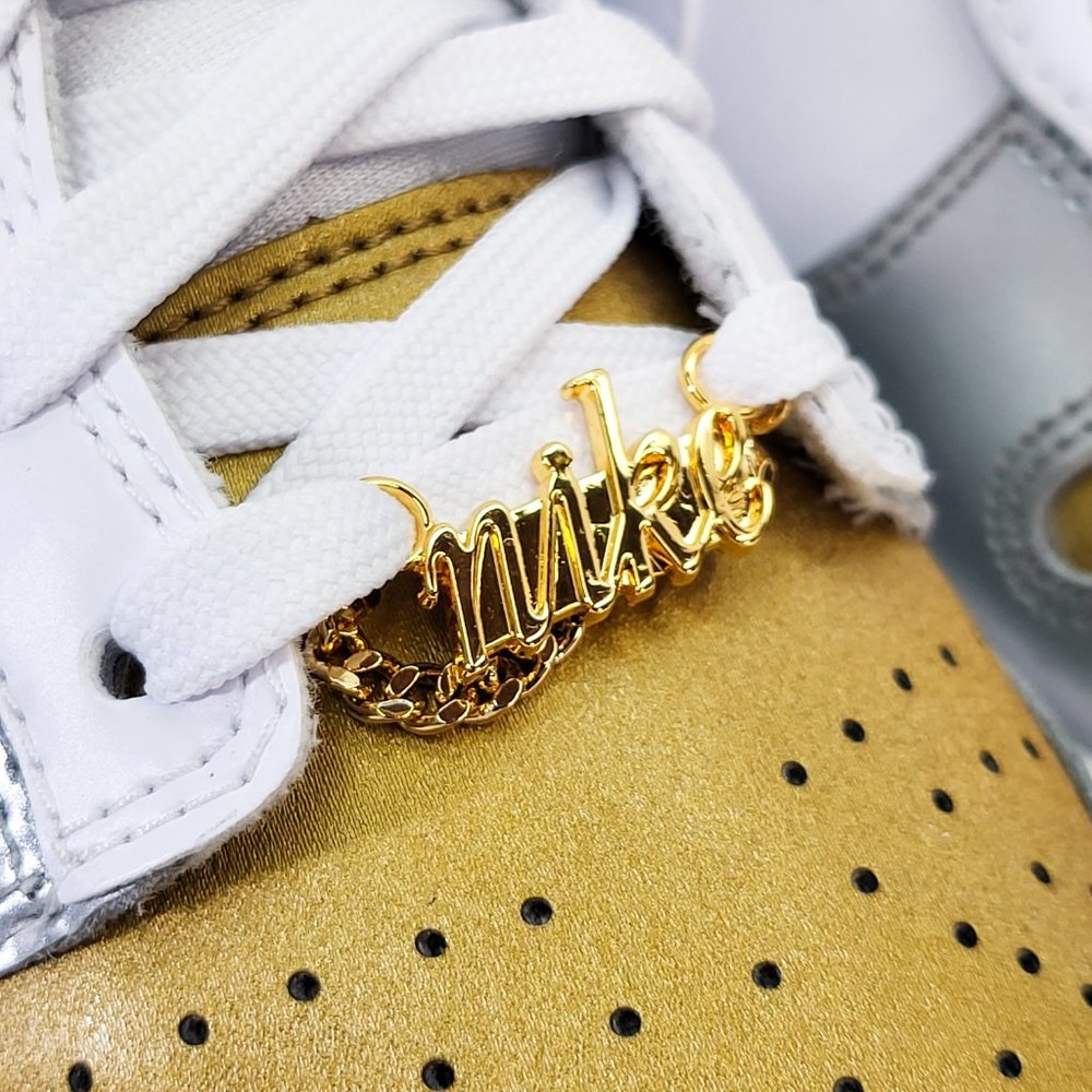 Nike Dunk Low SE Women's Sneaker Shoe Limited Training Metallic DH4403-700 - Picture 9 of 14